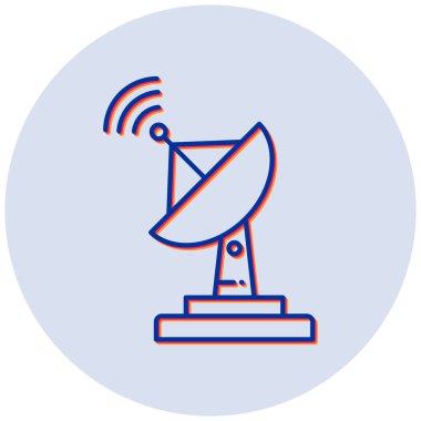 Uydu anteni. Web simgesi