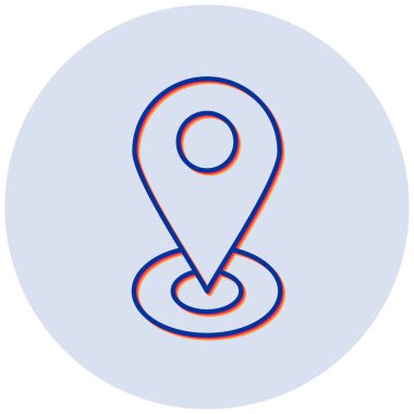 konum. Web simgesi basit illüstrasyon