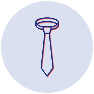 Kravat. Web simgesi basit illüstrasyon