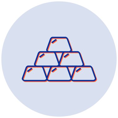 Altın Ingot 'un vektör illüstrasyonu