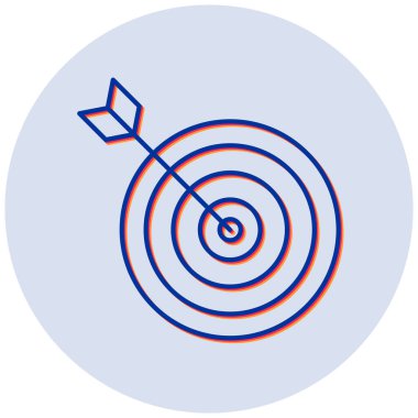 Hedef web simgesi basit illüstrasyon