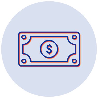 Para için. Web simgesi basit illüstrasyon