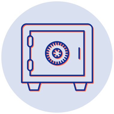 Kasa. Web simgesi basit illüstrasyon