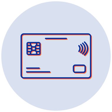 Kredi kartı vektör simgesi