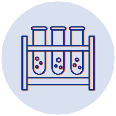 test tüpleri vektör simgesi modern basit tasarım