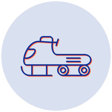 Kar arabası. Web simgesi basit illüstrasyon