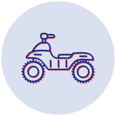 Atv. Web simgesi basit illüstrasyon