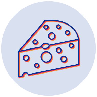 Peynir. Web simgesi basit illüstrasyon