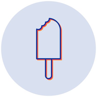 Dondurma. vektör illüstrasyonu