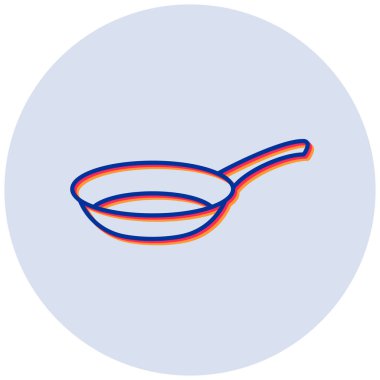 Pan simgesi. Basit tasarım