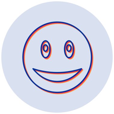 Mutlu Yüz Duygusallığı. Web simgesi