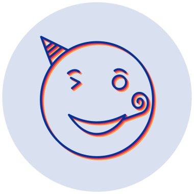 parti web simgesi, vektör illüstrasyonu