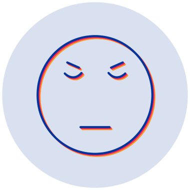 Tarafsız simge, vektör illüstrasyonu