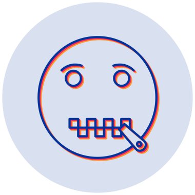 Sansürlenmiş simge, vektör illüstrasyonu