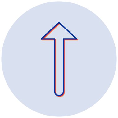 Up arrow. web icon simple illustration