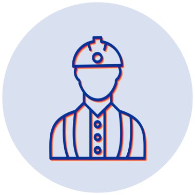 Mühendis vektör simgesi modern basit tasarım