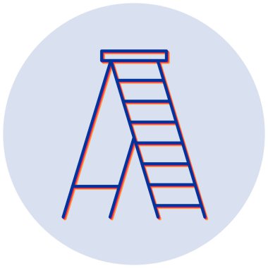 Merdiven. Web simgesi basit illüstrasyon