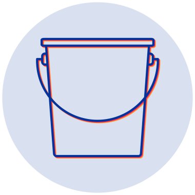 Kova. Web simgesi basit illüstrasyon