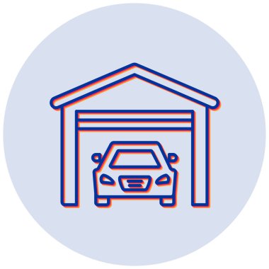 Araba garajı. Web simgesi