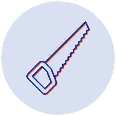 Gördüm. Web simgesi basit illüstrasyon