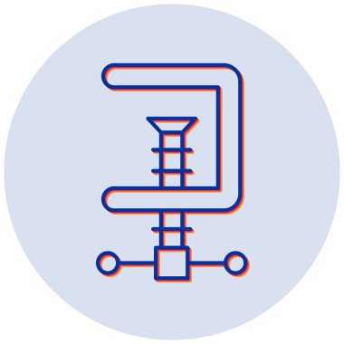 Vise simgesinin vektör illüstrasyonu