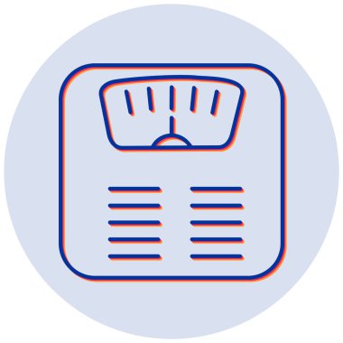 Ağırlık Makinesi. Web simgesi basit illüstrasyon