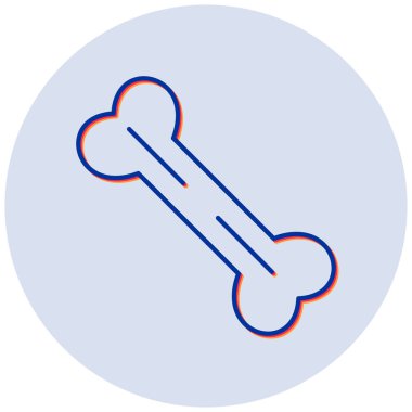 Kemik. Web simgesi basit illüstrasyon
