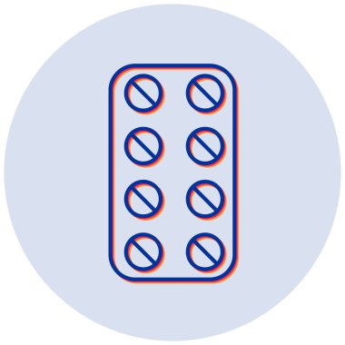 Haplar. Web simgesi basit illüstrasyon