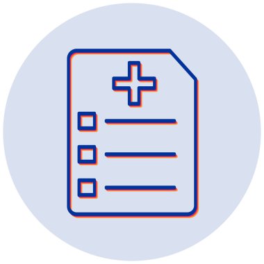 Tıbbi grafik vektör simgesi