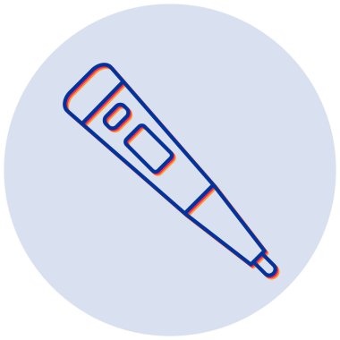 Termometre simgesinin vektör illüstrasyonu