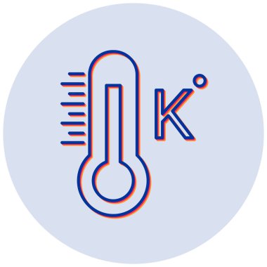 Termometre. Web simgesi basit tasarım