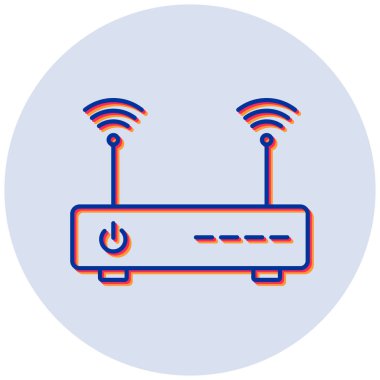 Yönlendirici. Web simgesi basit illüstrasyon