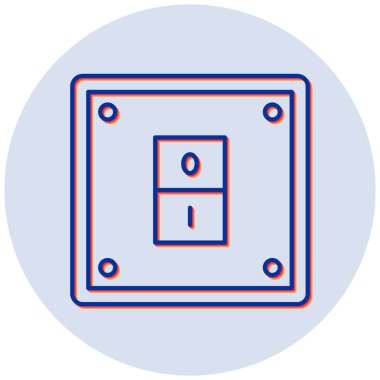 Elektrik Anahtarı simgesinin vektör illüstrasyonu