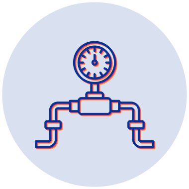 Basınç Ölçeği simgesinin vektör çizimi