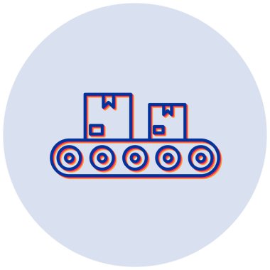 Taşıma bandı. Basit illüstrasyon