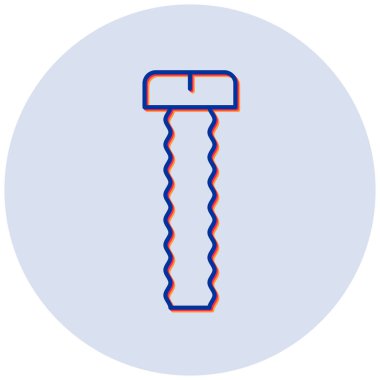 Cıvata simge vektör çizim