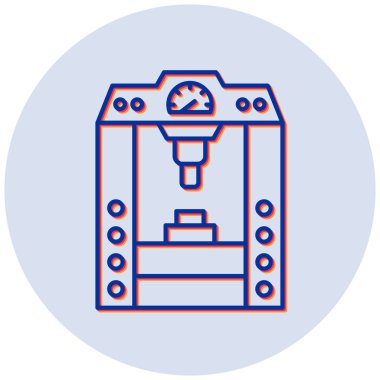 Basın makinesi. Web simgesi