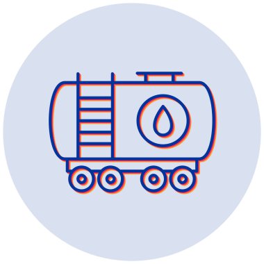 Petrol tankı vektör simgesi modern basit tasarım