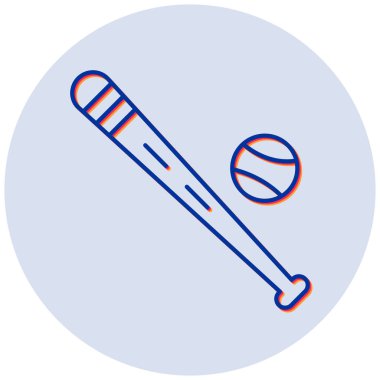 Beyzbol ikonu. Basit tasarım