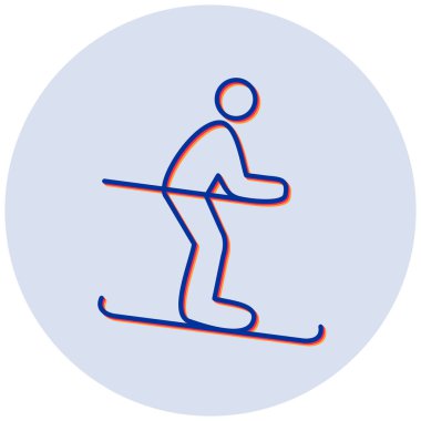 Kayak. Web simgesi basit illüstrasyon