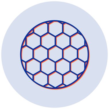 Futbol. Web simgesi basit illüstrasyon