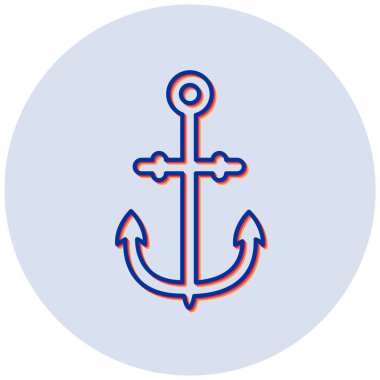 Çapa. Web simgesi basit illüstrasyon