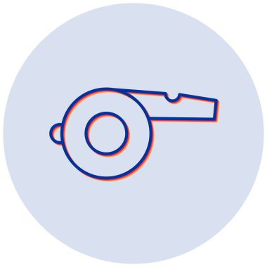 Islık. Web simgesi basit illüstrasyon