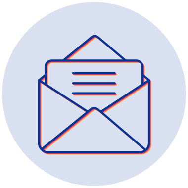 zarf simgesi vektör illüstrasyonu