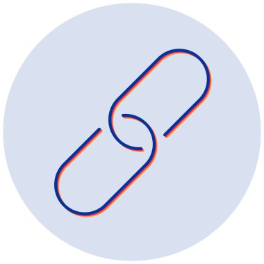 Bağlantı. Web simgesi basit illüstrasyon