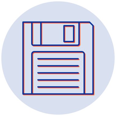 Disket disket. Basit resimleme