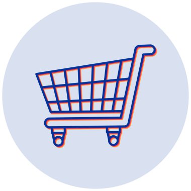 Alışveriş arabası. Basit tasarım