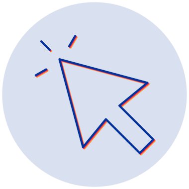 İmleç. Web simgesi basit illüstrasyon