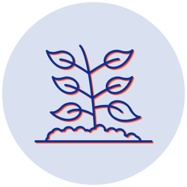 Filiz simgesi basit illüstrasyon