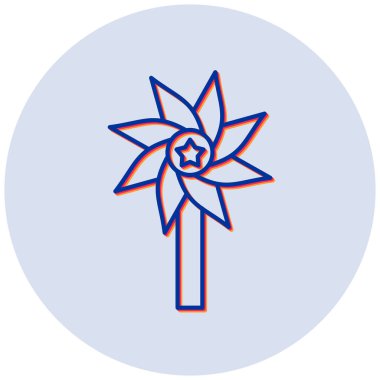 Fırıldak vektör simgesi sembol tasarımı